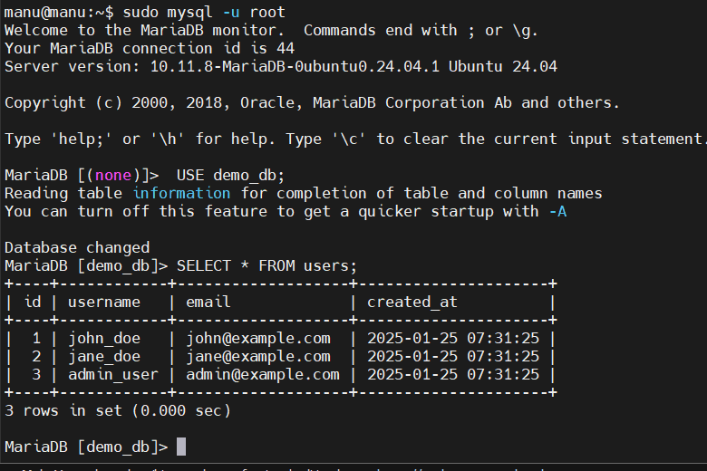 Install-and-configure-MariaDB-in-Ubuntu-24.04-with-example-CloudyWP